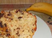 Bizcocho plátano chispas chocolate