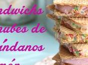 Sándwich nubes arándanos limón