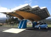 Peugeot fábrica estación fotovoltaica recarga universal para vehículos eléctricos