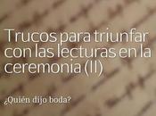 Trucos para Triunfar Lecturas Ceremonia (II)