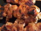 Receta: Pinchos pollo salsa barbacoa