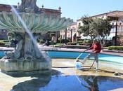 Realizan trabajos conservación fuentes Centro Histórico