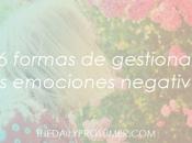 formas gestionar emociones negativas