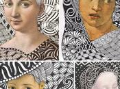 Retratos collage texturas visuales