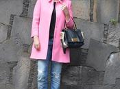 Zara pink coat outfit