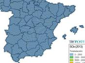 España: Mapa emisiones (Inventario EMEP 2013)