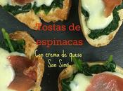 Tostas Espinacas Crema Queso Simón