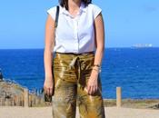 Zara green culotte outfit