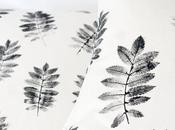 diy: pintura hojas naturales para renovar textiles