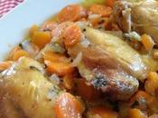 Pollo Salsa Whisky Zanahorias Microondas