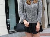 Outfit chic negro gris para primavera