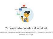 Google muestra todos datos guarda sobre actividad línea