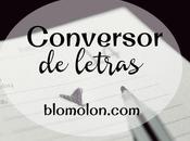 Conversor Letras