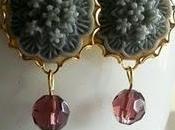 Pendientes antoinette gris púrpura