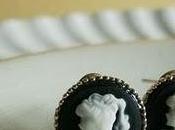 Pendientes camafeos botón