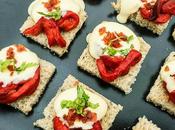 Montadito pimientos asados mayonesa bacalao