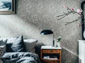 Papel flores dormitorio