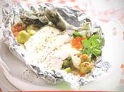 Receta Papillote verduras queso griego