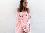 Pink bell sleeves