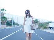 Vestido corte recto estampado rayas