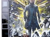 Deus Mankind Divided disponible mural Adam Jensen para celebrarlo