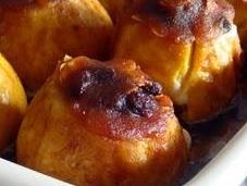 Manzanas asadas marsala