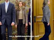 Príncipes conceden varias audiencias Zarzuela. look Dña. Letizia