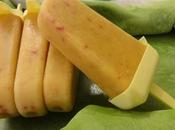 Sucettes glacées pêche banane peach banana pops paletas heladas melocoton /مصاصات مجمدة بالخوخ الموز