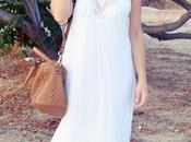 Vestido blanco seda