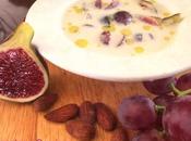 Ajoblanco uvas higos