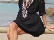 vestido escote pico