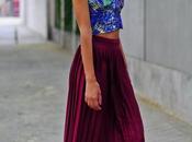 Falda midi crop