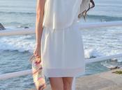 Vestido blanco asimétrico