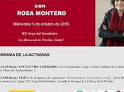 octubre recibimos Rosa Montero