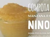 Compota manzana, rica saludable para niños