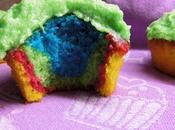 Muffins arcoiris. Homenaje Meritxell