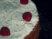 Pastel lima lemon curd fronsting mascarpone