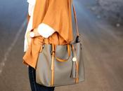 Bolso gris marrón Gamiss