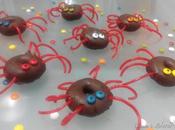 Arañas terroríficas. Receta Halloween para niños.