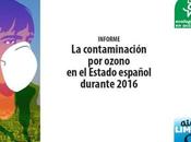 Informe Ecologistas Acción: Contaminación ozono España 2016