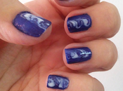 Manicura azul