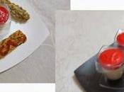 Crema bacalao, crema pimientos