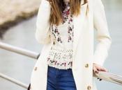 Floral blouse denim