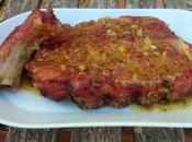 Costillas cerdo asadas salsa mostaza (tradicional Crock-Pot)
