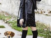 Polka dots over knee boots