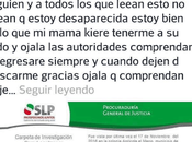 Joven reportan como desaparecida, dice quiere regresar casa