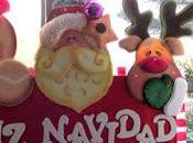 lindo cartel navideño para puerta ventana