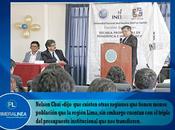 Nelson chuii insiste cambiar denominación región lima…