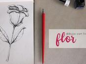 Pintando: flor tinta