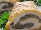 Arrolado setas queso Paso paso